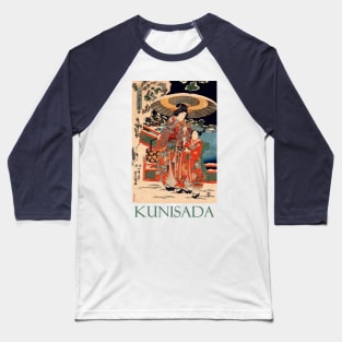 Snow in the Palace Garden by Utagawa Kunisada Baseball T-Shirt